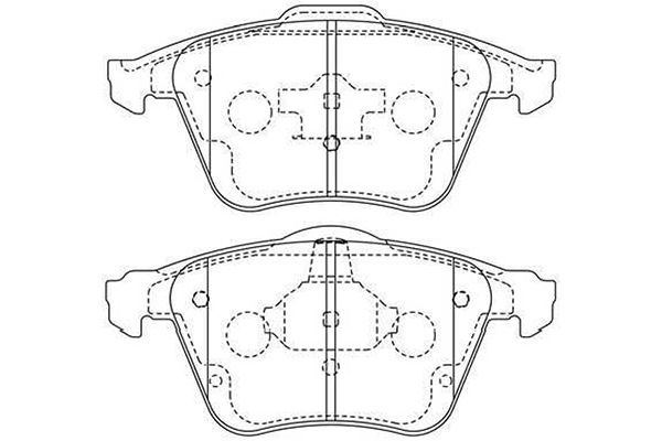 KAVO PARTS stabdžių trinkelių rinkinys, diskinis stabdys BP-4579